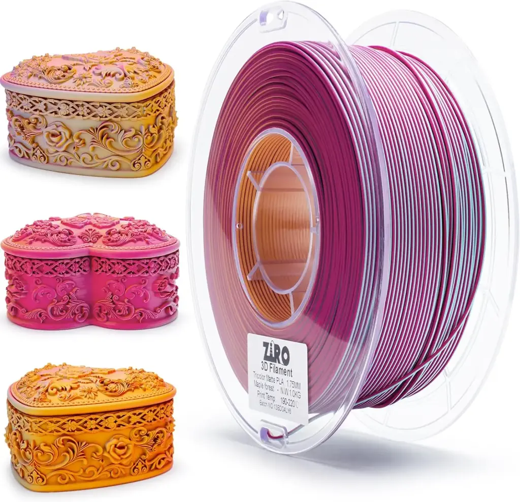 Ziro Triple Color Matte PLA Maple Forest - 1KG 1.75MM