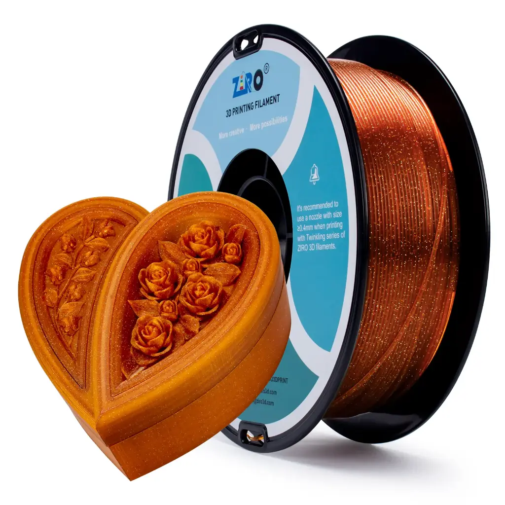 Ziro Twinkling PLA Caramel- 1KG 1.75MM