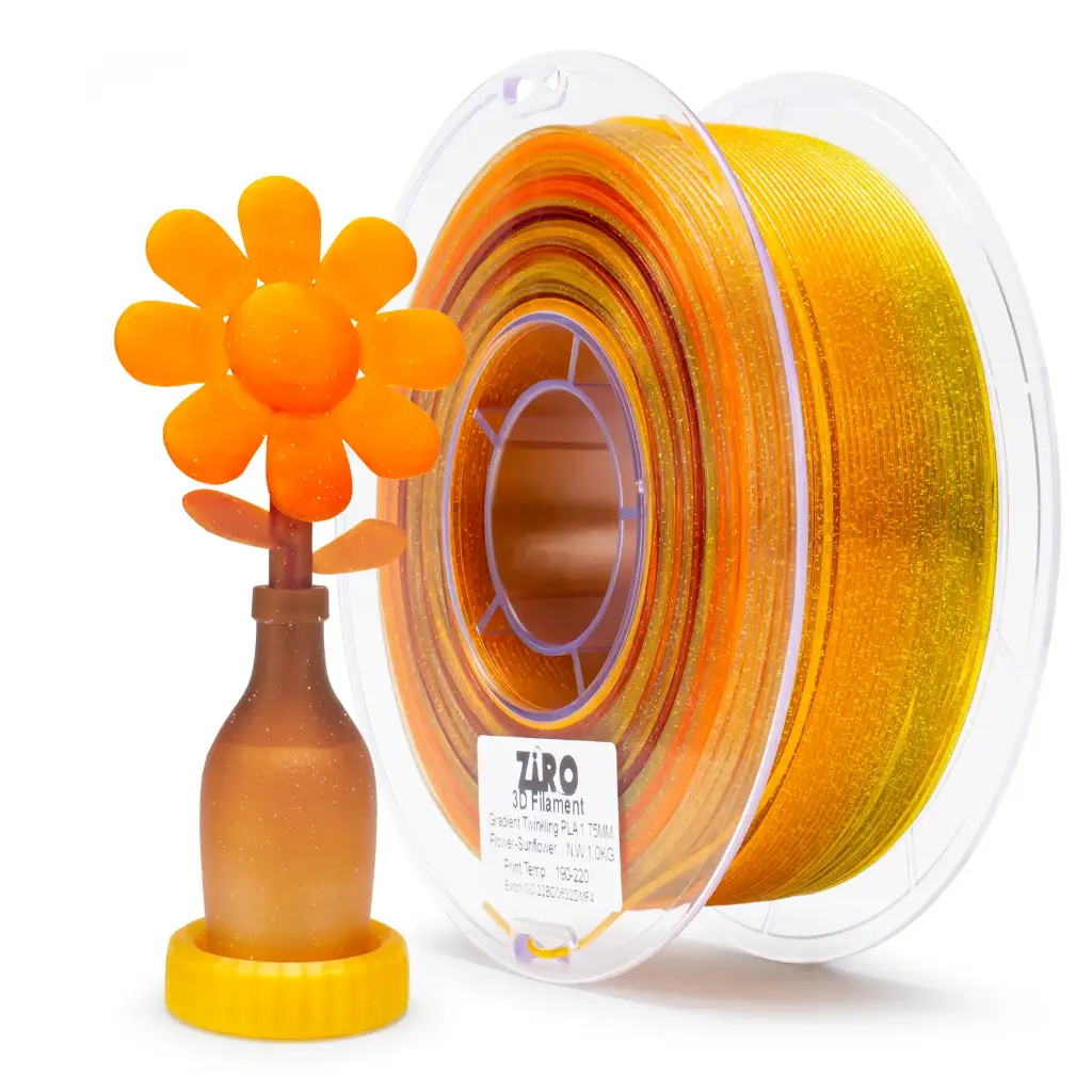 Ziro Gradient Twinkling PLA Flower-Sunflower- 1KG 1.75MM