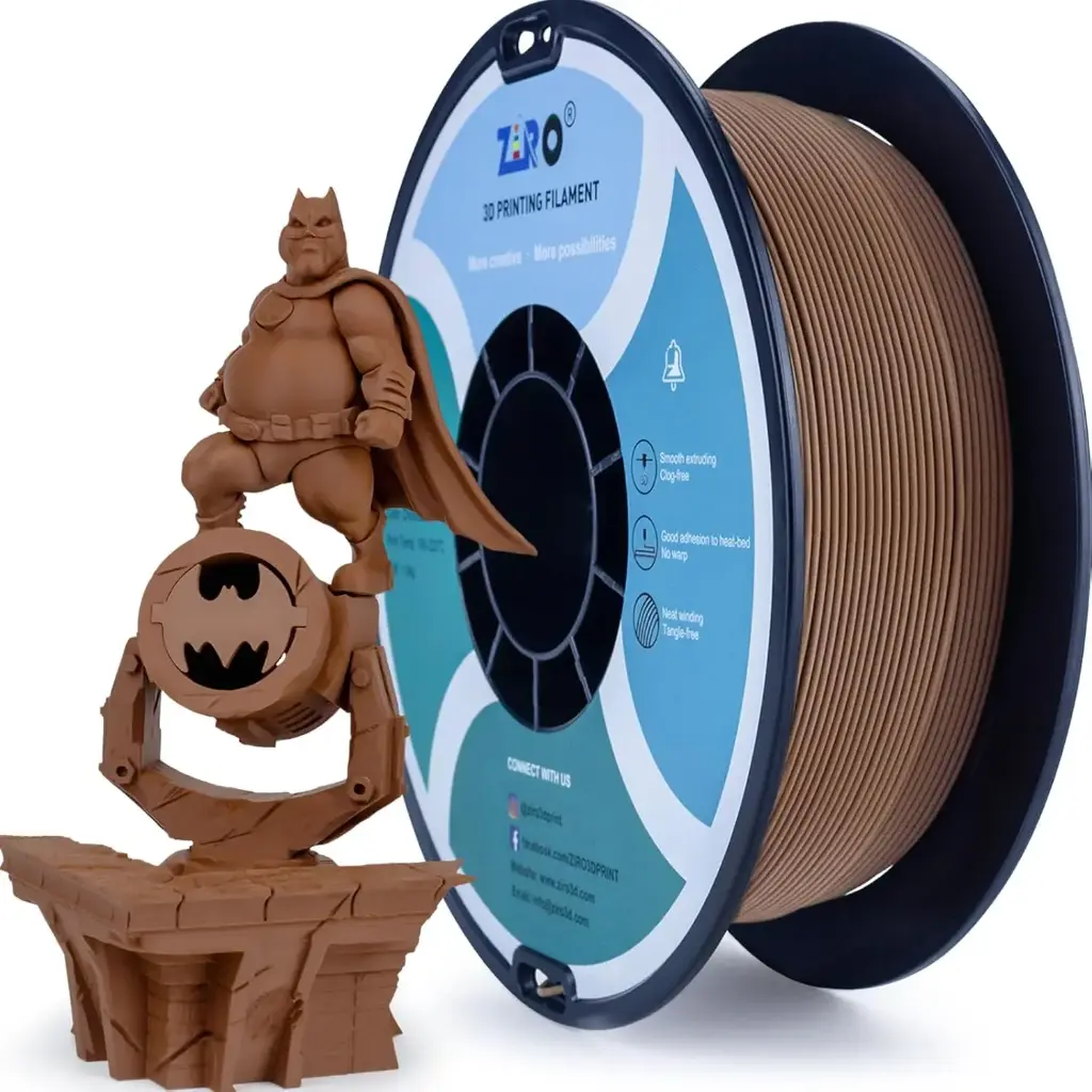 Ziro Matte PLA Chocolate - 1KG 1.75MM