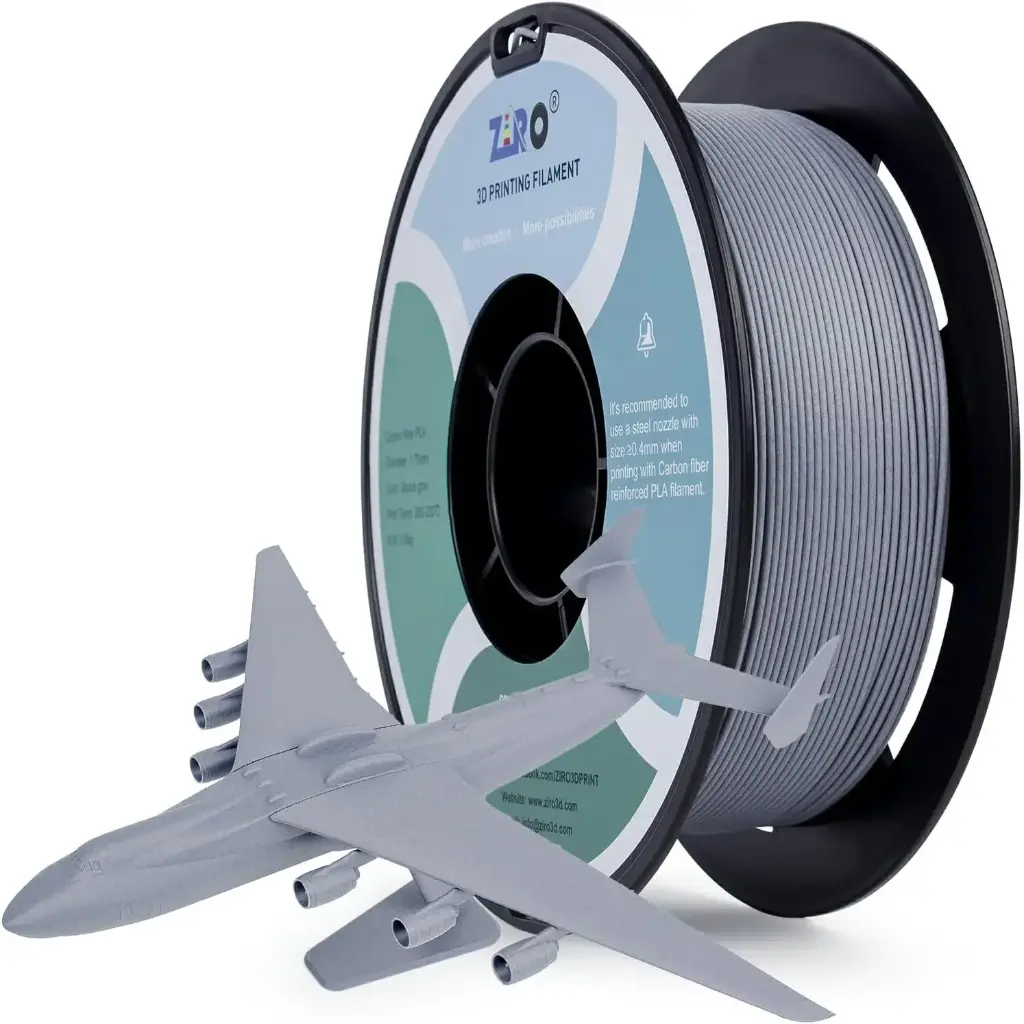 Ziro Carbon Fiber PLA Space Gray- 1KG 1.75MM