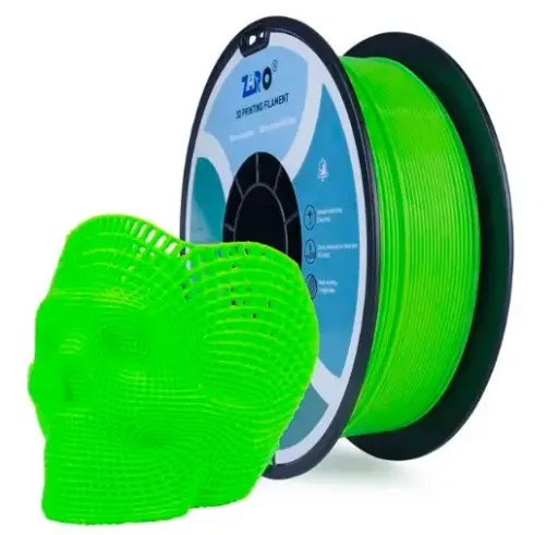 Ziro Fluorescent PLA Green - 1KG 1.75MM