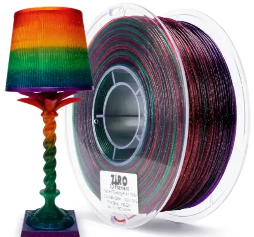 Ziro Gradient Twinkling PLA Chromatic Glitter- 1KG 1.75MM 
