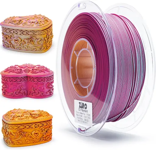 Ziro Triple Color Matte PLA Maple Forest - 1KG 1.75MM