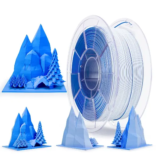 Ziro Triple Color Matte PLA Snow Mountain - 1KG 1.75MM
