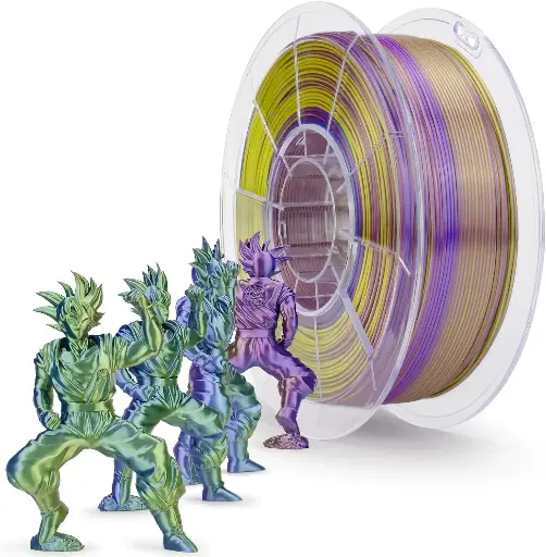 Ziro Triple Color Silky PLA Green, Blue, Purple - 1KG 1.75MM