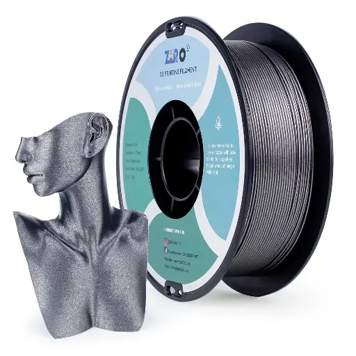 Ziro Diamond PLA Silver Gray- 1KG 1.75MM