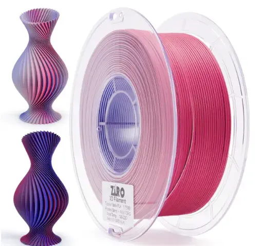 Ziro Triple Color Matte PLA Frosted Berry - 1KG 1.75MM 