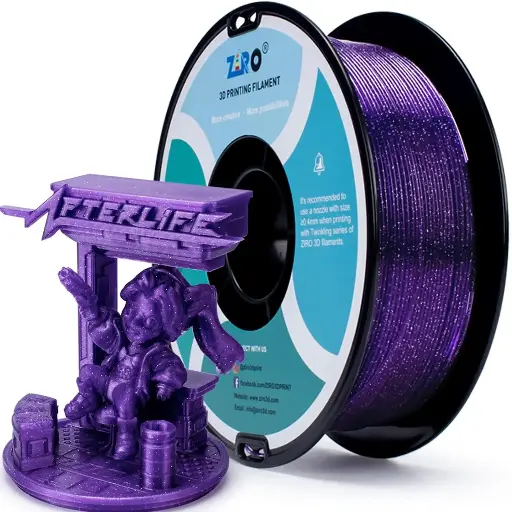 Ziro Twinkling PLA Purple - 1KG 1.75MM