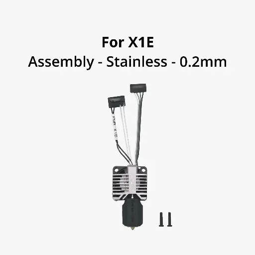 [FAH016] Bambu Complete Hotend 0.2MM Stainless Steel- X1E
