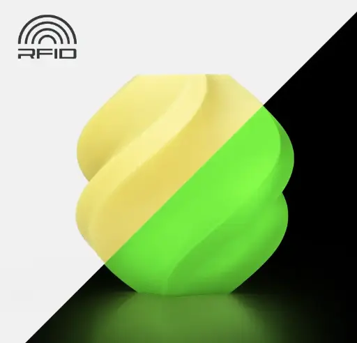 Bambu PLA Glow Yellow- 1KG 1.75MM